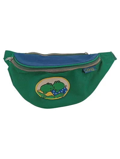 NICI Kinder Gürteltasche Grün Frosch Tiermotiv Bauchtasche Casual Polyester
