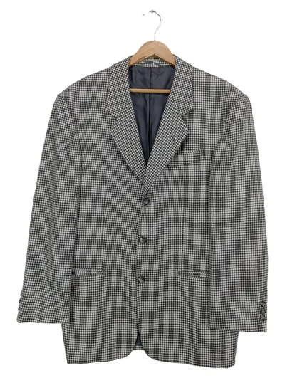 ROY ROBSON Herren Sakko Kariert Grau Gr. 48/M Business Elegant