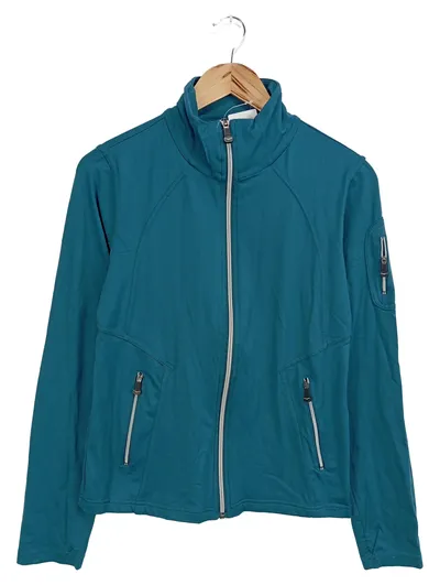 VENICE BEACH Damen Trainingsjacke Gr. 40/L Blau Sportlich Reißverschluss