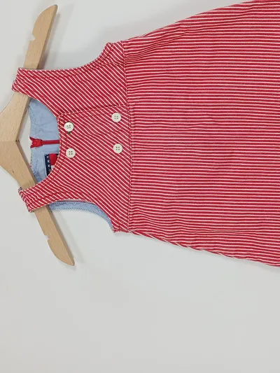 Tommy Hilfiger Baby Sommerkleid Rot Gestreift Gr. 68 3-6 Monate