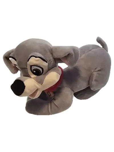 Nicotoy Kuscheltier Hund Stofftier Klassisch Grau 17cm