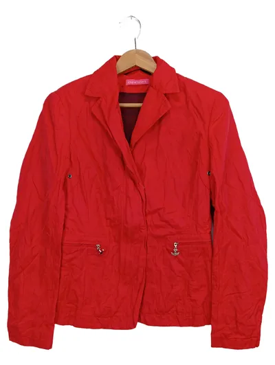 APRIORI Damen Leichte Jacke Rot Einheitsgröße Elegant Klassisch Blazer