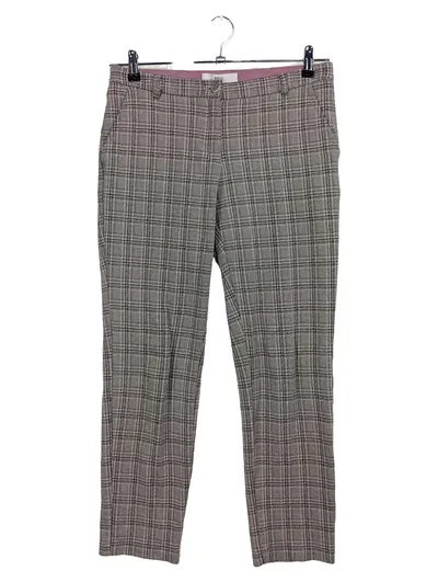 BRAX Damen Stoffhose Business Kariert Grau Gr. 38 W29 Elegant Klassisch