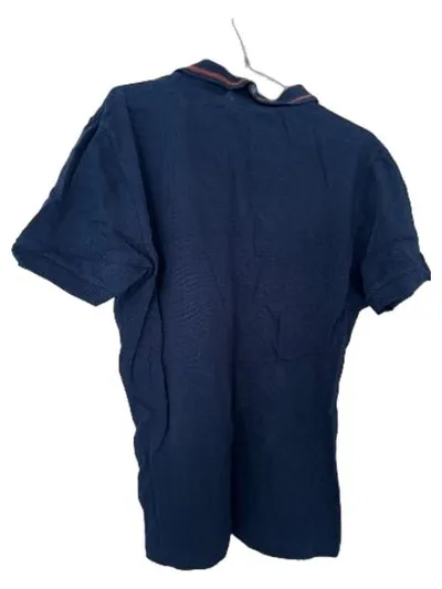Ben Sherman Herren Poloshirt Gr. L Blau Navy Kurzarm Baumwolle
