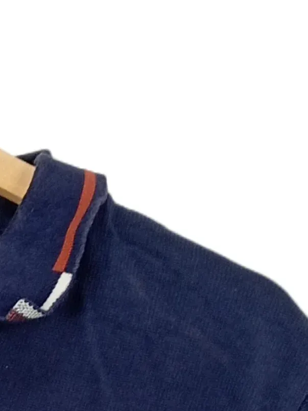 Ben Sherman Herren Poloshirt Gr. L Blau Navy Kurzarm Baumwolle 4