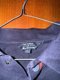 Ben Sherman Herren Poloshirt Gr. L Blau Navy Kurzarm Baumwolle 5