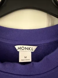 Monki Pullover Oversized Lila Gr. M Damen Basic Freizeit Baumwolle 3