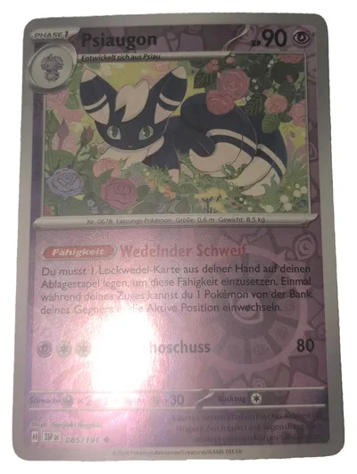 Pokémon Psiaugon Sammelkarte Deutsch TCG Trading Card