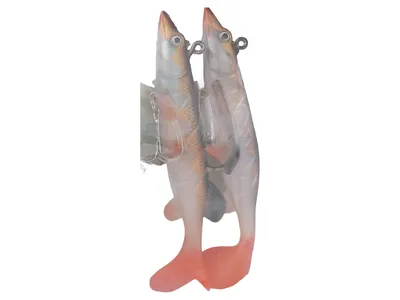 ASKARI Angelköder Softbait Hechtköder 20cm 30g Mehrfarbig 2 Stück Gummifisch