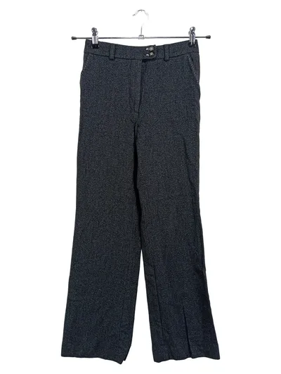 ROBERTO VERINO Damen Stoffhose Gr. 34/XS Grau Business Elegant Hose