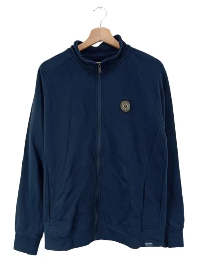 GARCIA Herren Sweatjacke Blau Gr. 50/M Streetwear Casual Baumwolle