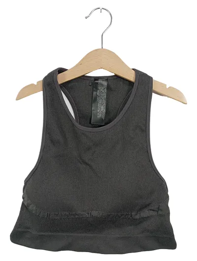 MNG MANGO Damen Sport BH M Grau Rippstrick Racerback Fitness