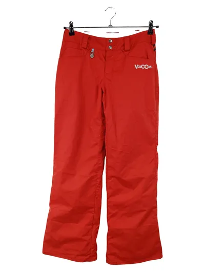 VOLCOM Damen Skihose XS Rot Sportlich Outdoor Winterhose