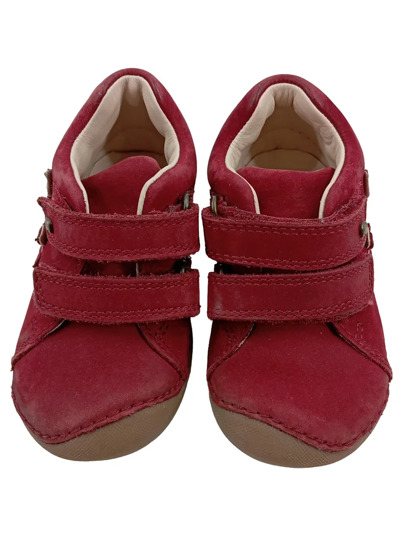 Elefanten Lauflernschuhe Gr. 20 Bordeaux Rot Leder Klettverschluss 1