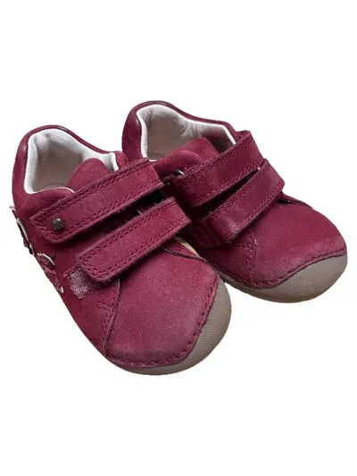 Elefanten Lauflernschuhe Gr. 20 Bordeaux Rot Leder Klettverschluss