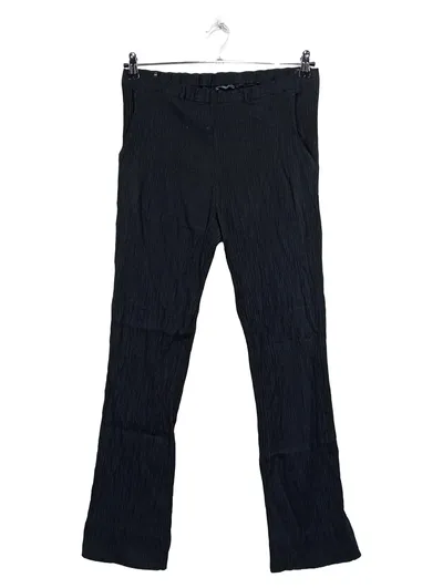 Basixx Damen Stoffhose Schwarz Strukturmuster Casual Gr. W31 L