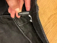 Calzedonia Damen Jeans Slim Fit Schwarz XS W24 Stretch Hose 6