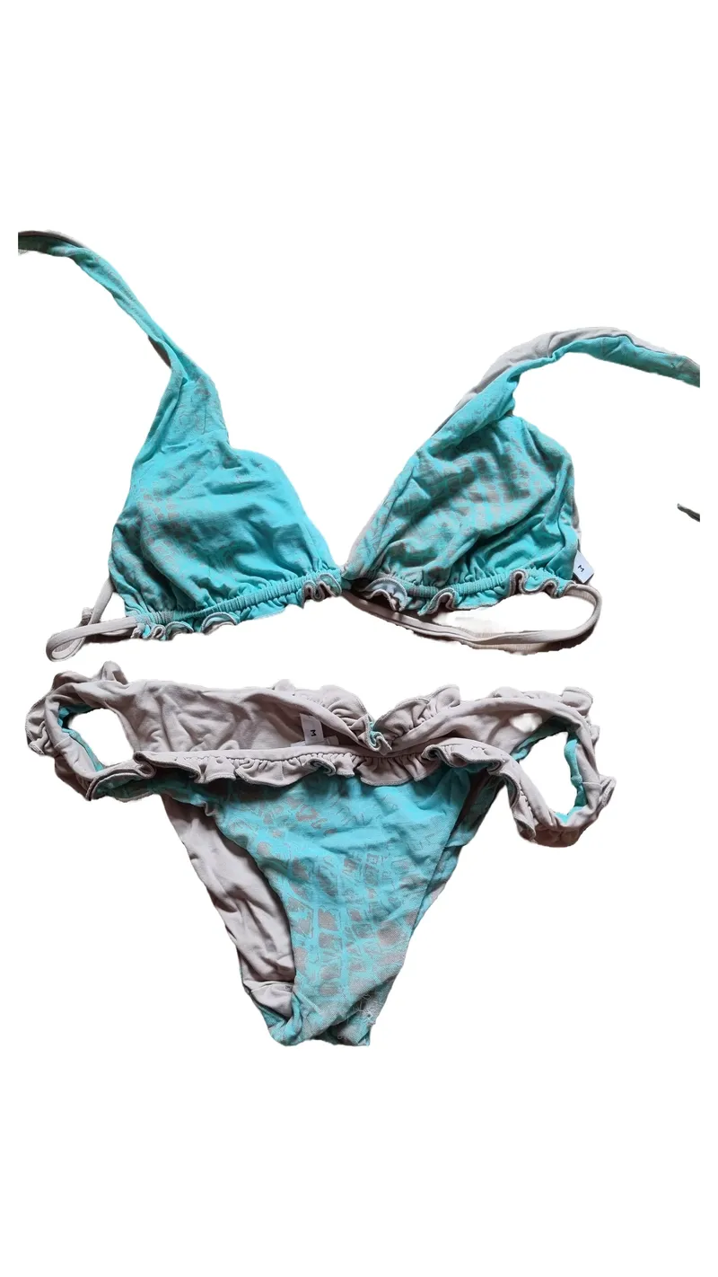 FISICO Damen Bikini Türkis Gr. M Casual Bademode Strand 1