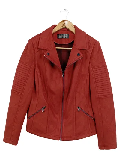 BARBARA LEBEK Leichte Jacke Damen Rot Gr. 38 M Freizeit Elegant