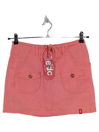 EDC by Esprit Hosenrock Damen Minirock Rosa Gr. 32 Viskose Leinen