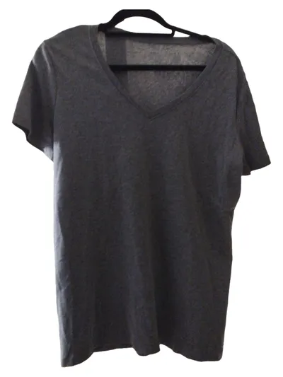 Eddie Bauer Damen T-Shirt Grau Gr. 42/XL Casual Kurzarm