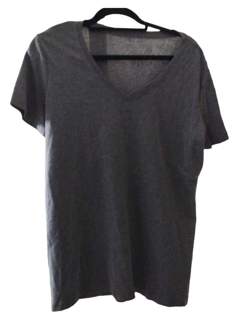 Eddie Bauer Damen T-Shirt Grau Gr. 42/XL Casual Kurzarm 1