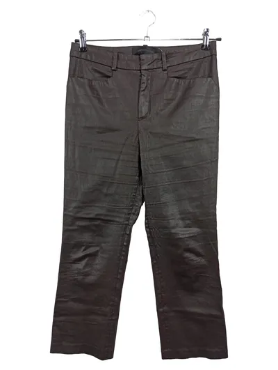 DRYKORN Damen Lederhose W31 40 L Braun Klassisch Modern