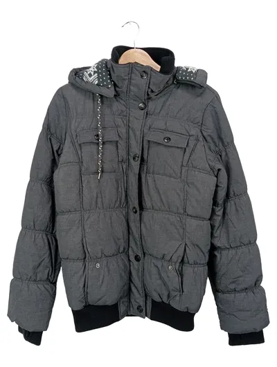 SUBLEVEL Herren Steppjacke Gr. 50;L Grau Casual Outdoor Winterjacke