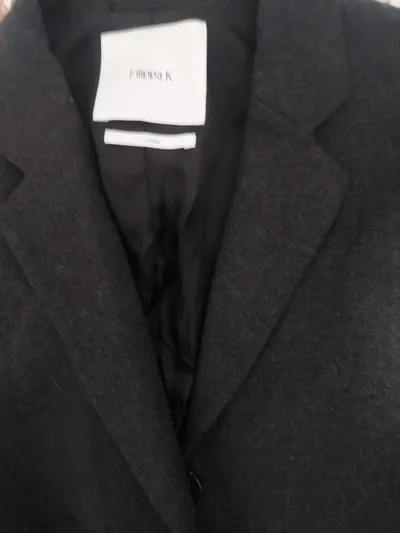 Filippa K Damen Blazer Gr. 40 Grau Wolle Klassisch Business