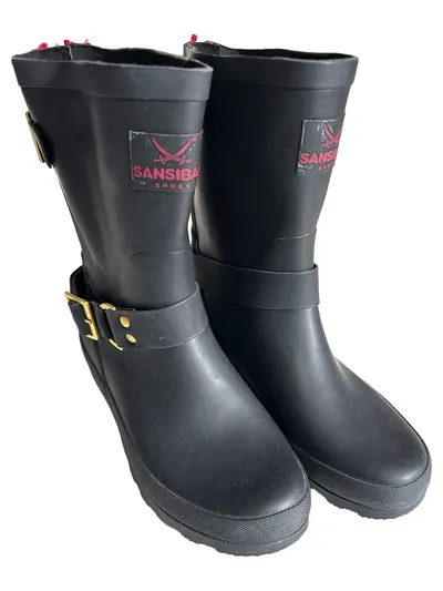 Sansibar Gummistiefel Damen Gr. 36 Schwarz Casual Outdoor Regenstiefel