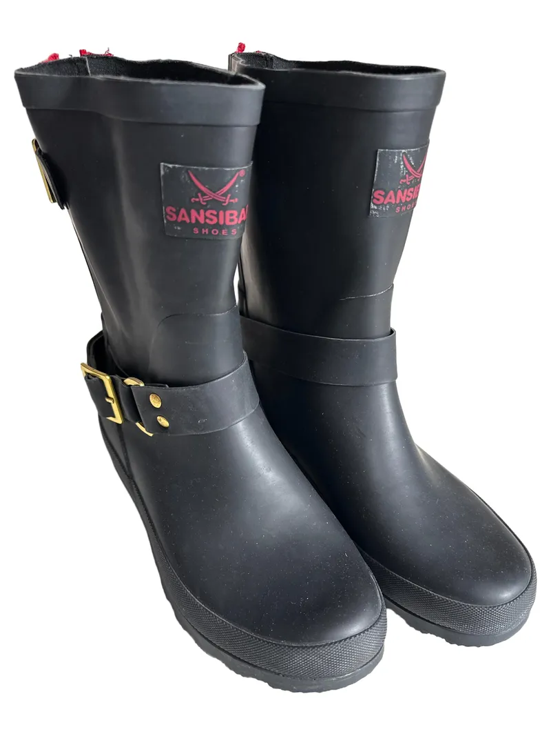 Sansibar Gummistiefel Damen Gr. 36 Schwarz Casual Outdoor Regenstiefel 1
