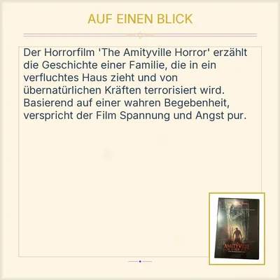 The Amityville Horror DVD Horrorfilm Michael Bay Produktion FSK18