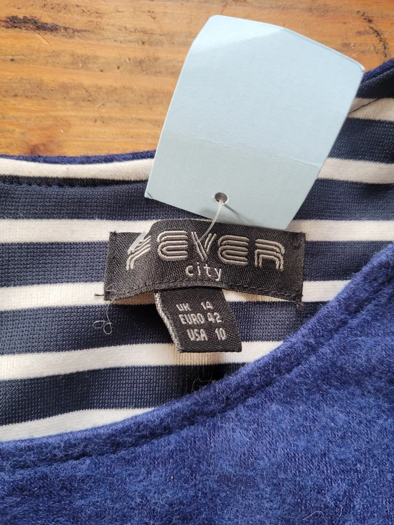 Fever City Damen Freizeitkleid Gr. 42 XL Grün Wolle Retro Midikleid 5