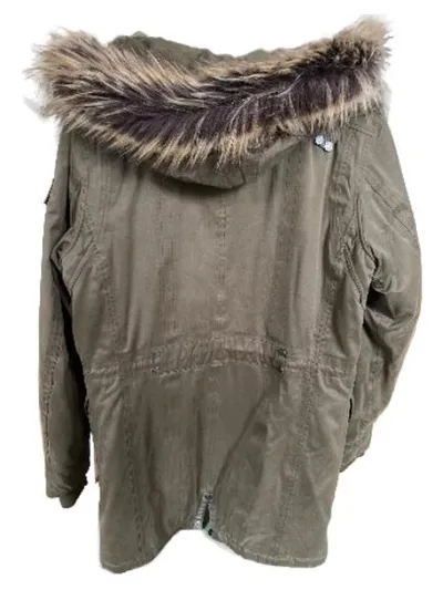 Wellensteyn Herren Parka Oliv Gr. M 50 Outdoor Winterjacke Fellkapuze