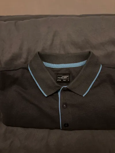 James & Nicholson Herren Poloshirt Kurzarm Grau L 100% Baumwolle Casual
