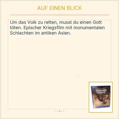 Clash of Empires - Die Schlacht um Asien Blu-Ray Actionfilm