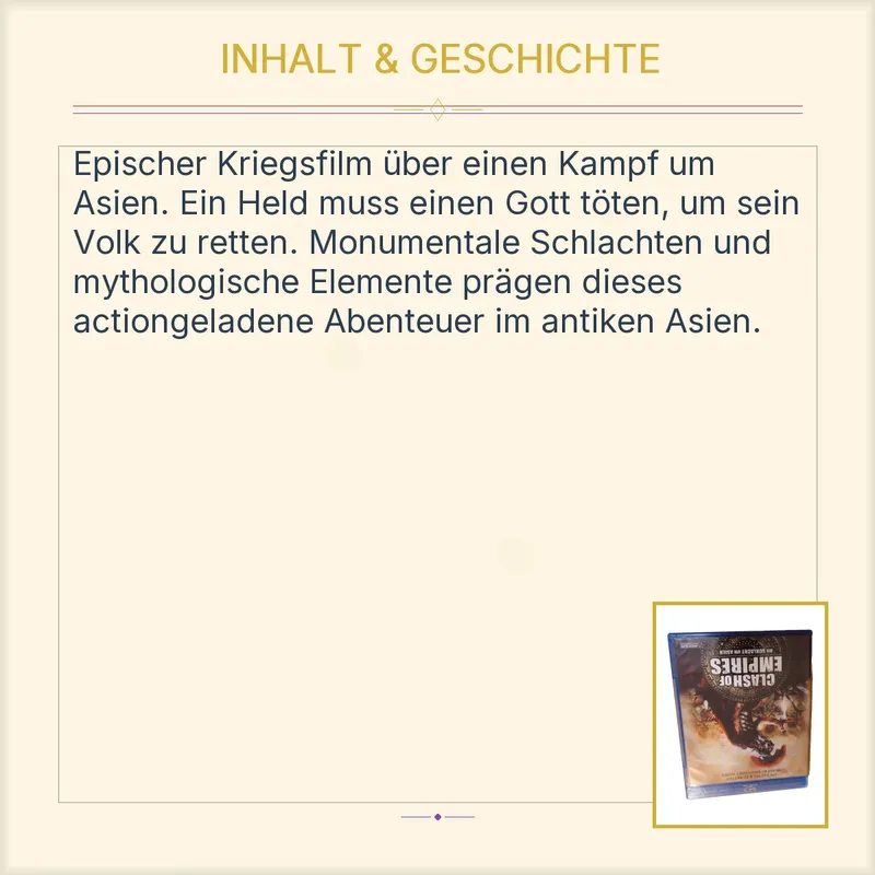 Clash of Empires - Die Schlacht um Asien Blu-Ray Actionfilm 3
