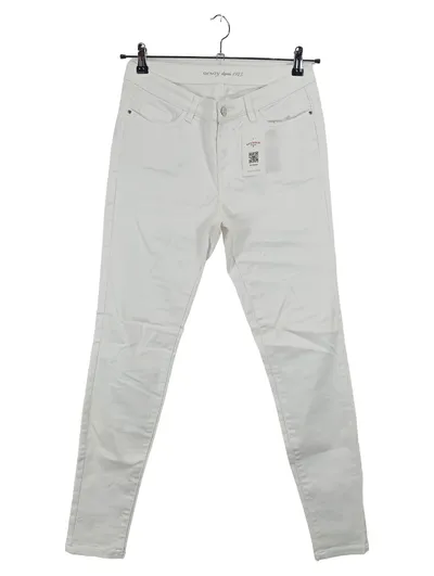 ORSAY Damen Skinny Jeans Weiß Gr. 38 W29 Stretch Hose Basic