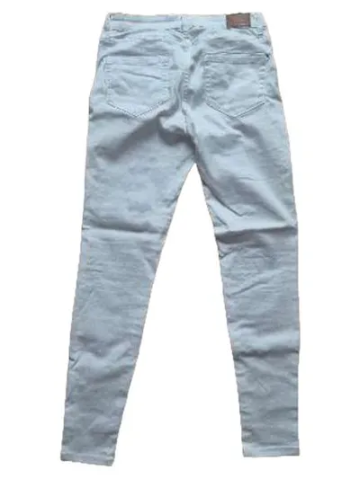 ORSAY Damen Skinny Jeans Weiß Gr. 38 W29 Stretch Hose Basic