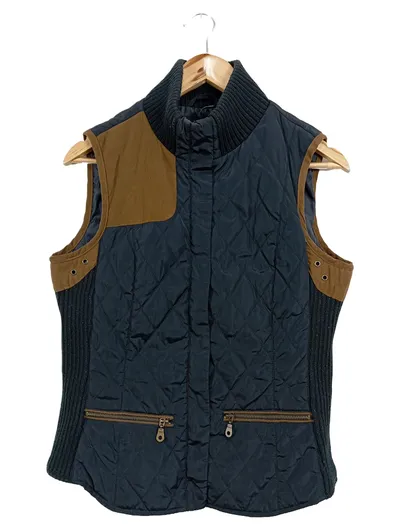 ZARA Damen Funktionsweste Steppweste Outdoor Casual Gr. 42/L Blau