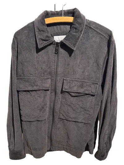 Calvin Klein Jeans Herren Cordjacke Grau Gr. M Casual