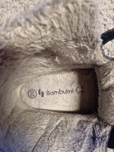 Bambulini Lauflernschuhe Kinder Stiefel Gr. 20 Blau Leder gefüttert
