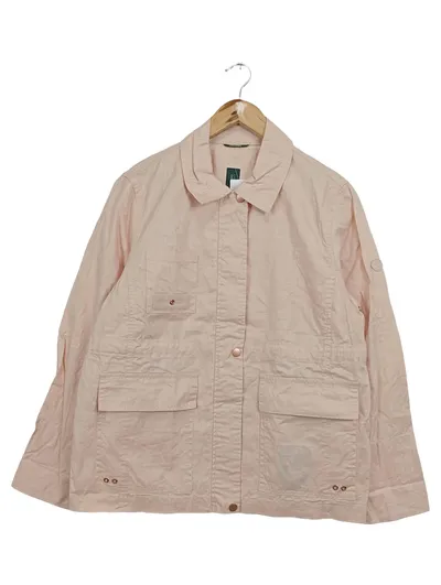LANGERCHEN Übergangsmantel Damen Gr. 36/S Rosa Leinen Klassisch Elegant
