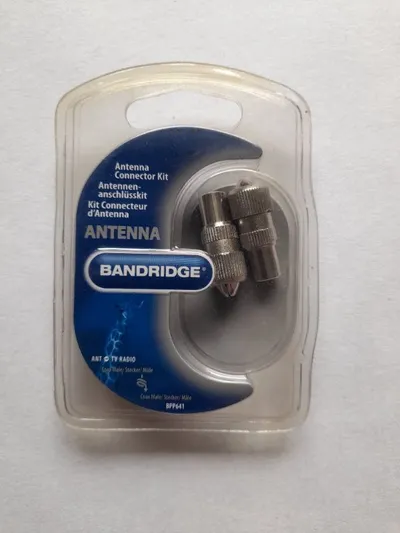 Bandridge Antennenstecker Kit BPP641 Silber TV Radio Koax