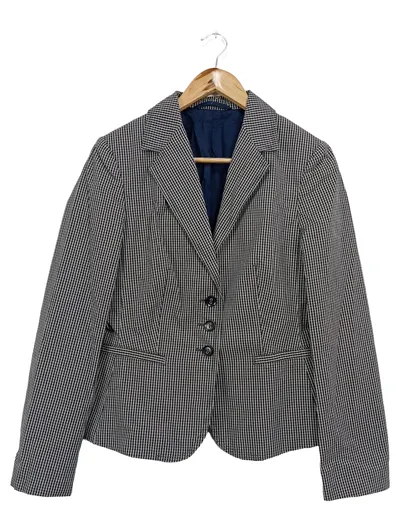 CINQUE Damen Blazer Gr. 38/M Kariert Business Elegant Mehrfarbig Baumwolle