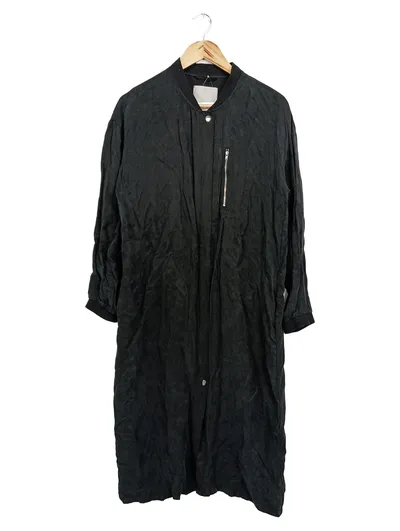 MINIMUM Übergangsmantel Damen Gr. 36/S Schwarz Elegant Cupro