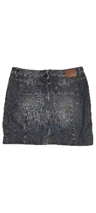 s.Oliver Damen Jeansrock Gr. 42/XL Blau Denim Minirock Casual