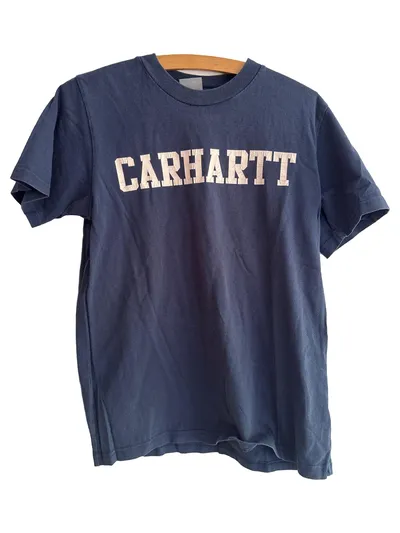 Carhartt T-Shirt Kinder Gr. 128 Blau Casual Logo-Print
