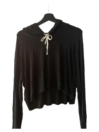 Brandy Melville Kapuzenpullover Damen Schwarz Gr. 38/M Casual Hoodie