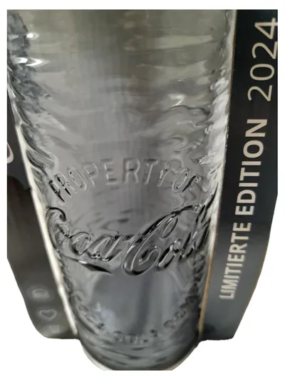 McDonald's Coca Cola Glas Limitierte Edition 2024 Sammlerglas Grau NEU